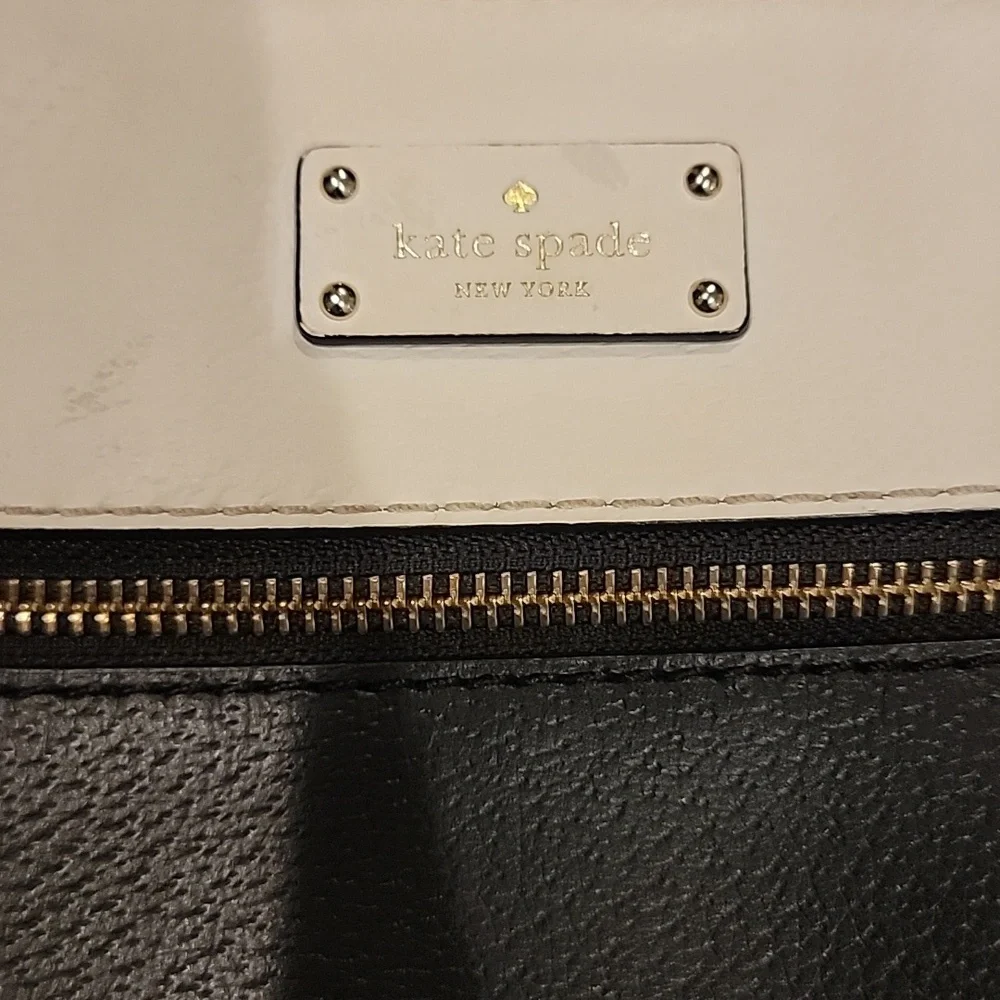 Kate Spade Grove Street Rima Crossbody Two-Tone Black and Cream Bag